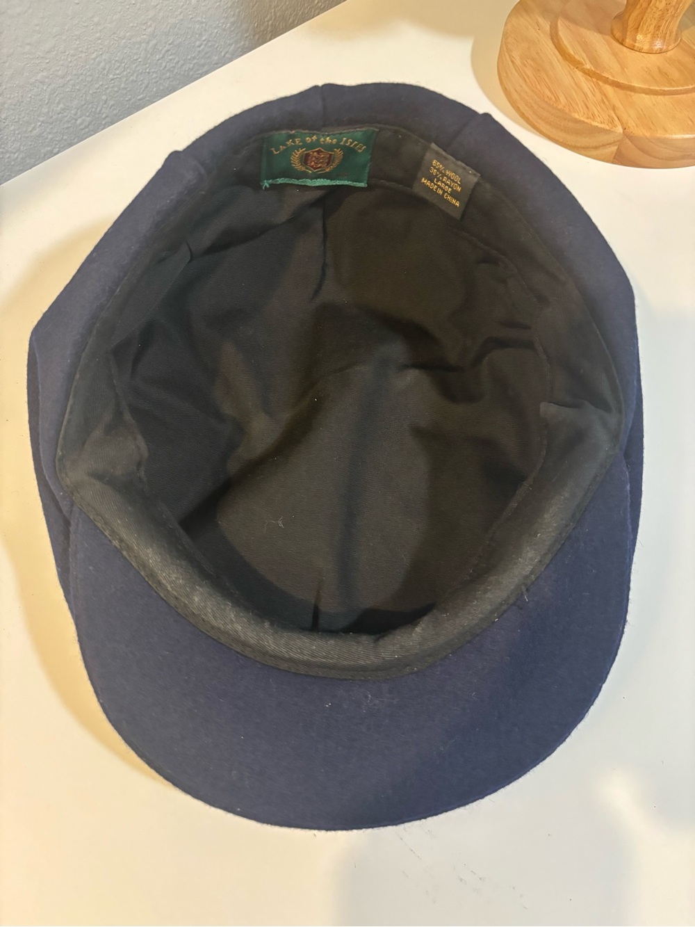 Navy Wool Cap - Men's Classic Flat Cap
